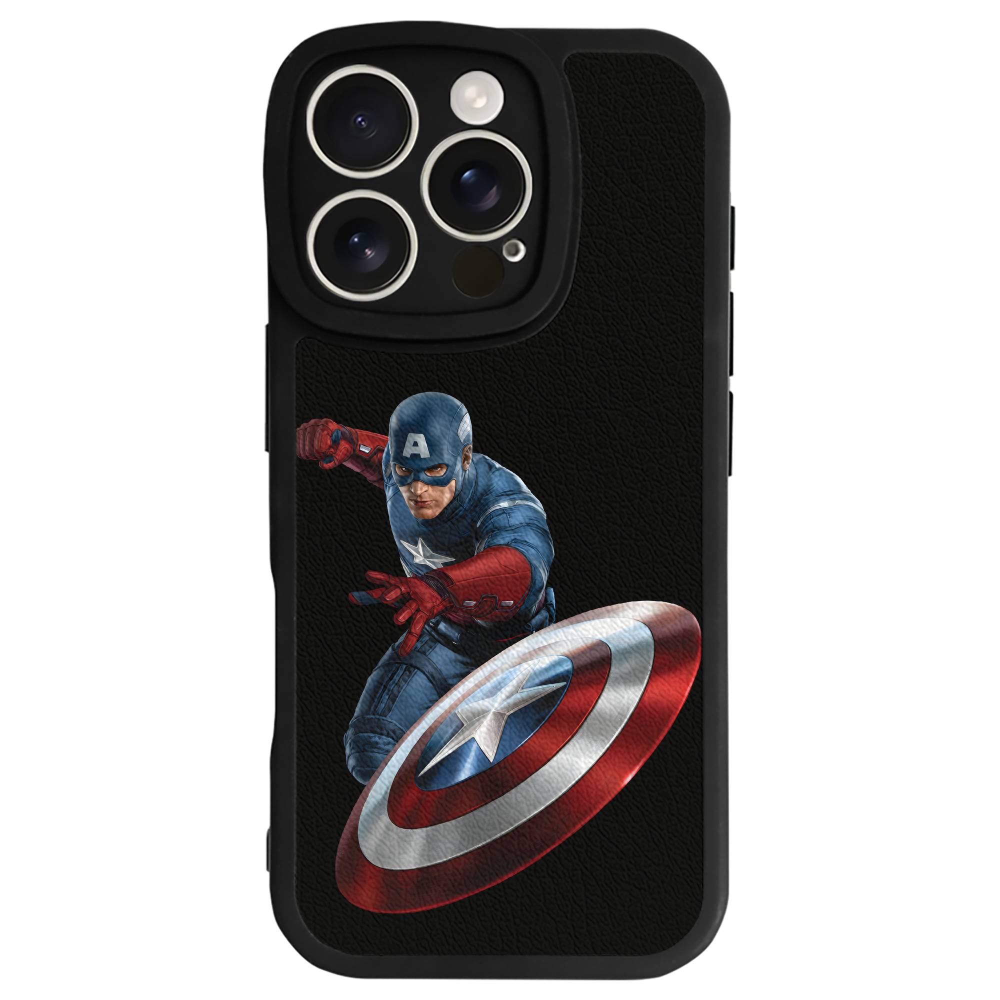 （画像用） アベンジャーズ The Avengers 【iPhone 16シリーズ対応】シリコンスマホケース（レザー調） 材質：シリコン